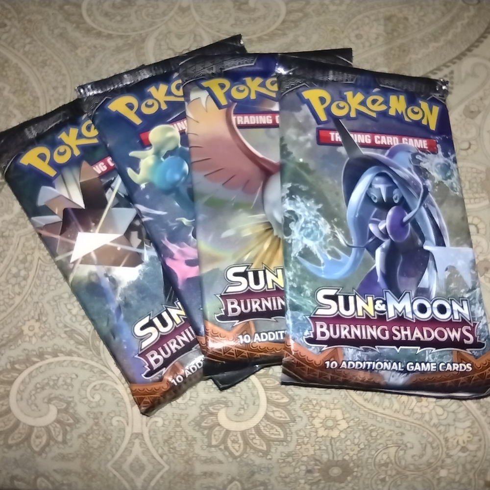 2017 Sealed Pokemon Sun&Moon Burning Shadows Booster Pack ech pack sold separate